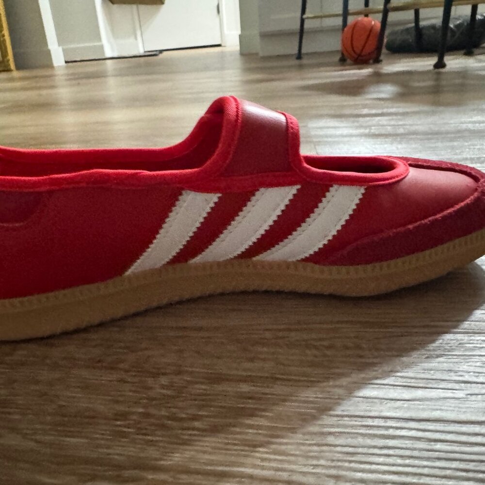 Adidas Samba Jane Red Sold Out Like New Sz 8 - Picture 4 of 8